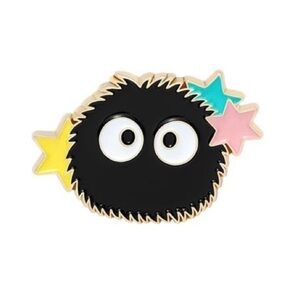 Spirited Away Soot Sprite With Stars Enamel Pin